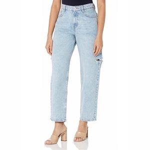 The Drop Women's Kasen Wide-Leg Slit Jeans Size 35